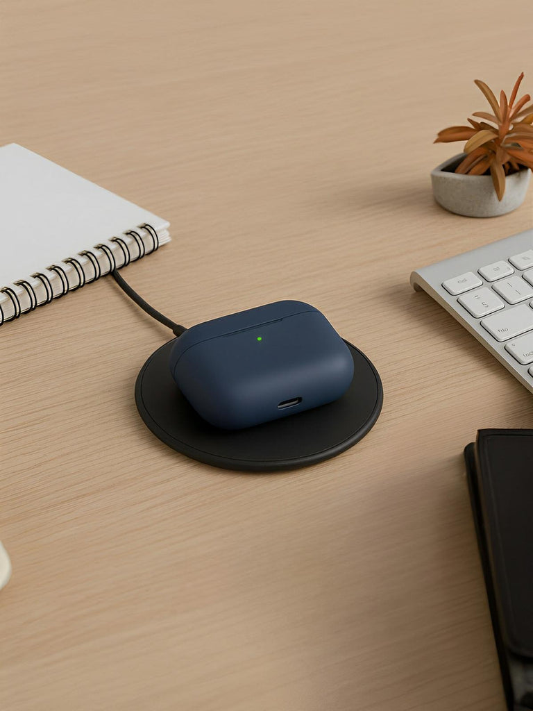 Custodia protettiva per AirPods 3, protezione antiurto, colore unico, LED visibile, modello Nova