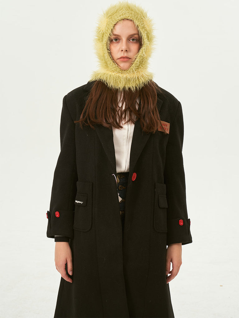Cagoule tricotée douce en fausse fourrure, unisexe chaude, à rayures, cagoule d’hiver colorée, style streetwear, moelleuse à enfiler, modèle Yénize