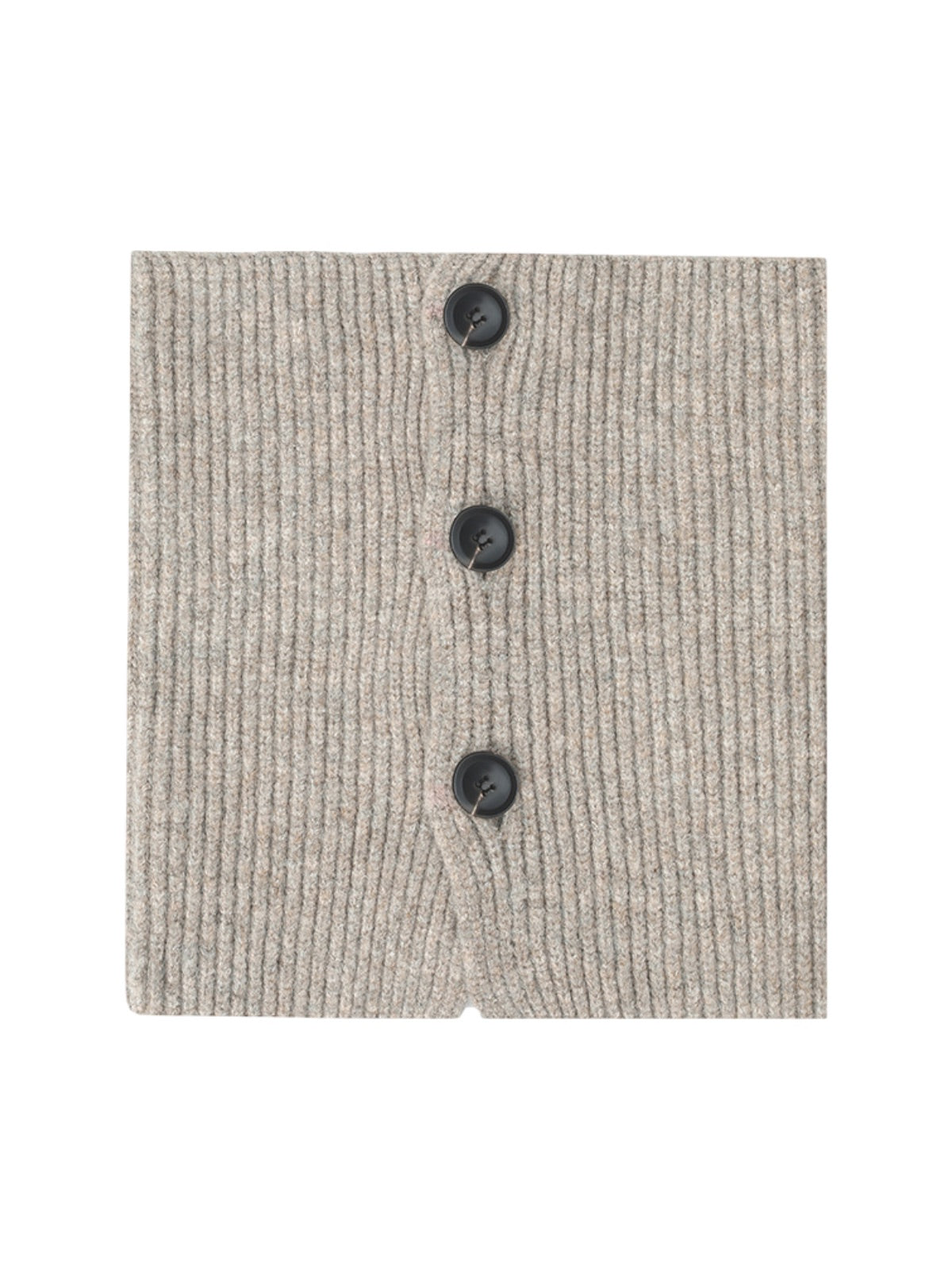 Cache-cou laine femme, tour de cou tricoté, col montant à boutons, accessoire hiver chaud, couleur douce, modèle Angela