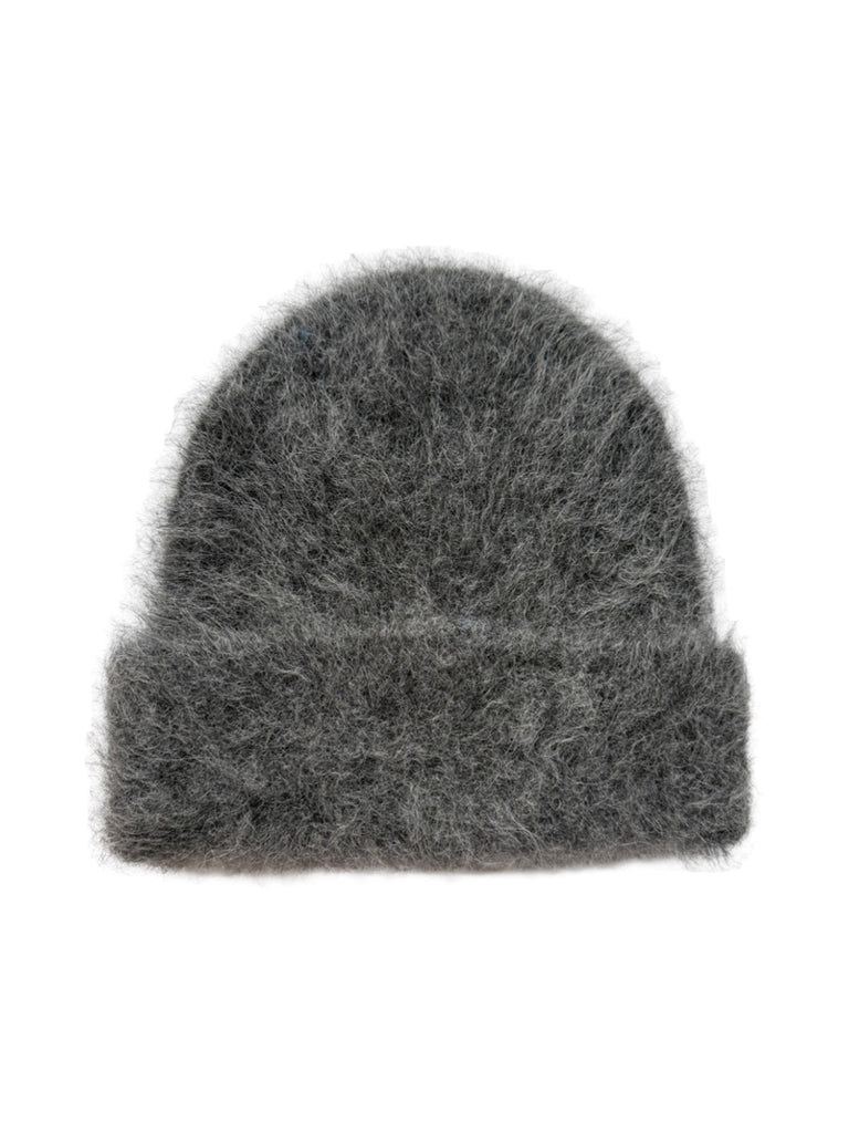 Bonnet en laine mohair d'alpaga duveteux, toucher doux et chaud, look épuré et moderne, couleur unie ou contrastée, parfait pour l’hiver, modèle Skia