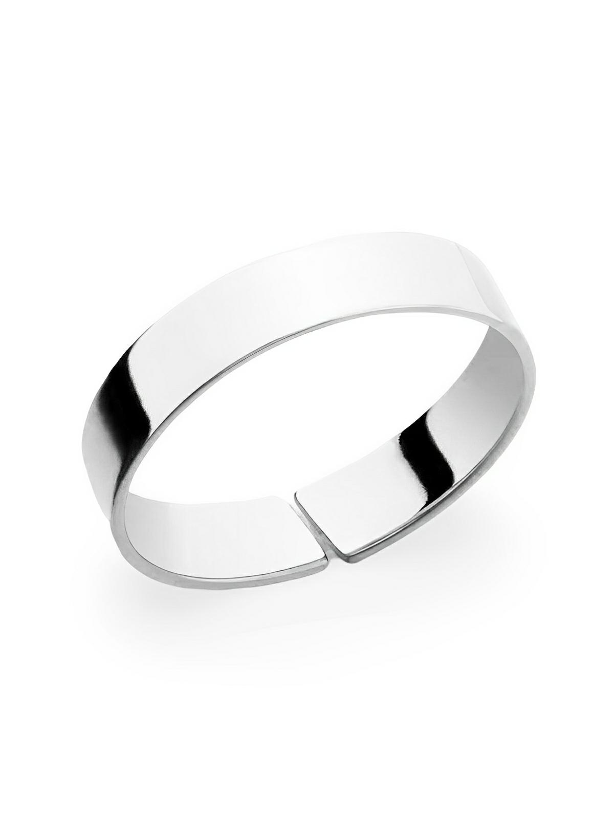 Bague classique pour homme, en acier inoxydable, anneau de 5mm minimaliste, bijou moderne, modèle Artéos - Bague - Argent XS