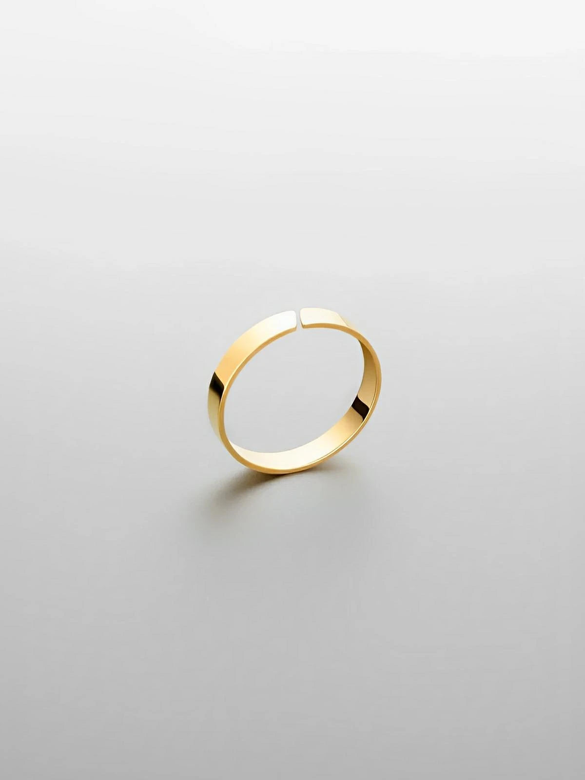 Bague classique pour homme, en acier inoxydable, anneau de 5mm minimaliste, bijou moderne, modèle Artéos - Bague - Or XS