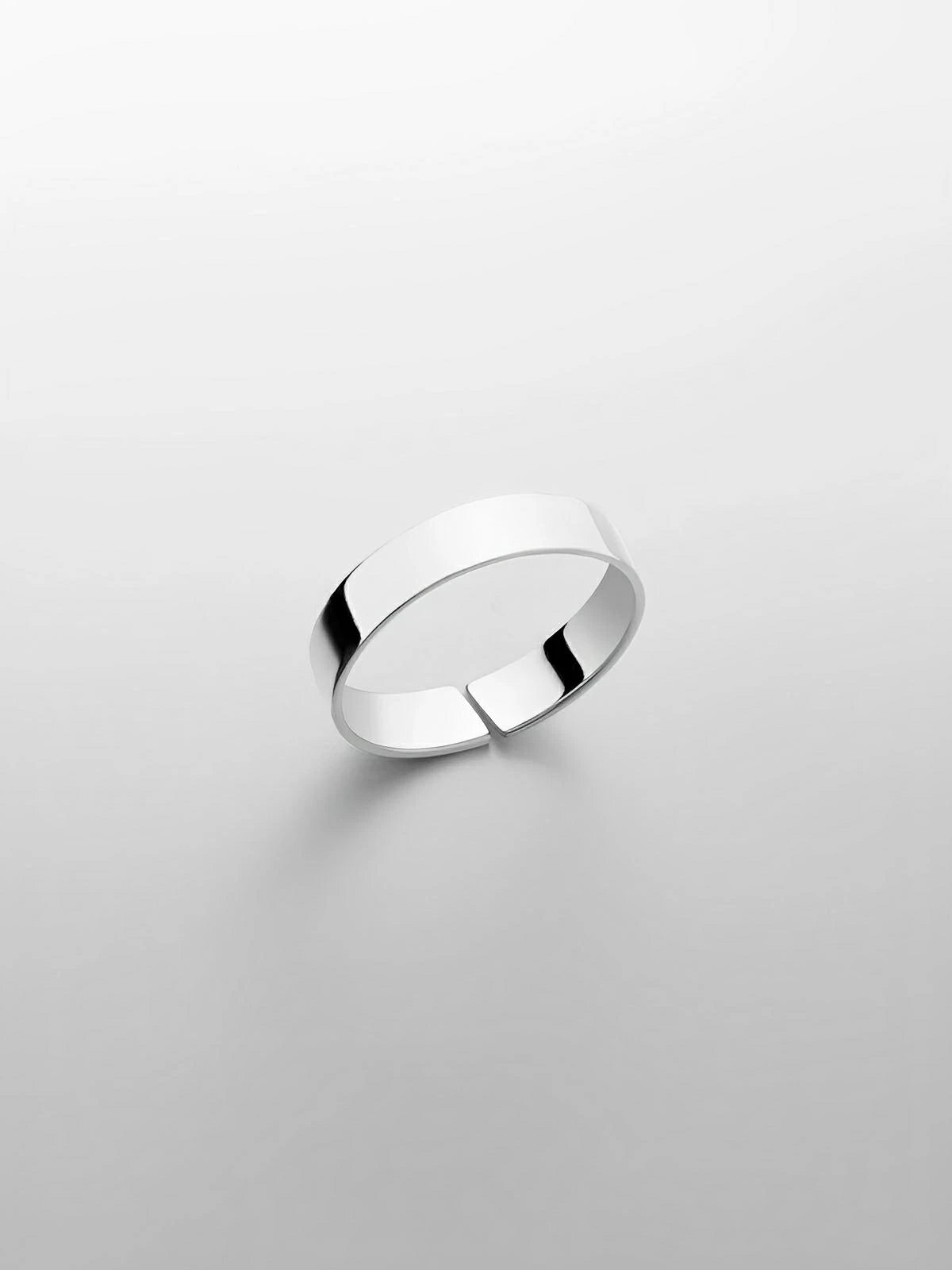 Bague classique pour homme, en acier inoxydable, anneau de 5mm minimaliste, bijou moderne, modèle Artéos - Bague - Argent XS