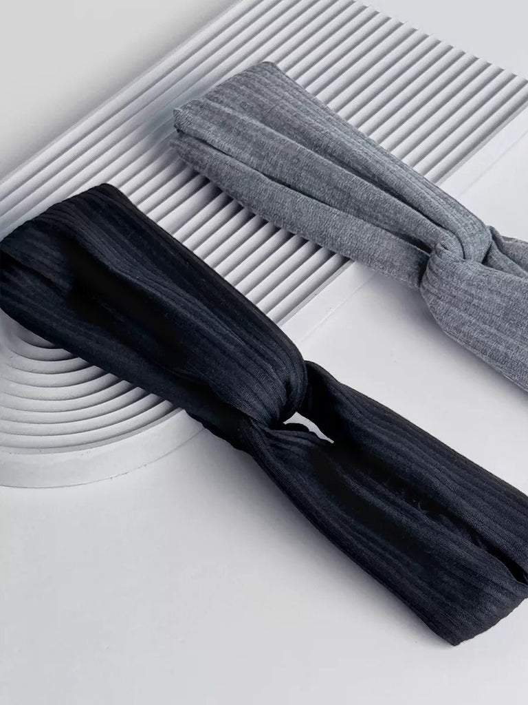 Bandeau cheveux femme, bandeau tissu côtelé, bandeau torsadé, bandeau élastique, accessoire coiffure, large bandeau mode pinterest, modèle Fedia - Bandeau pour cheveux - Camel