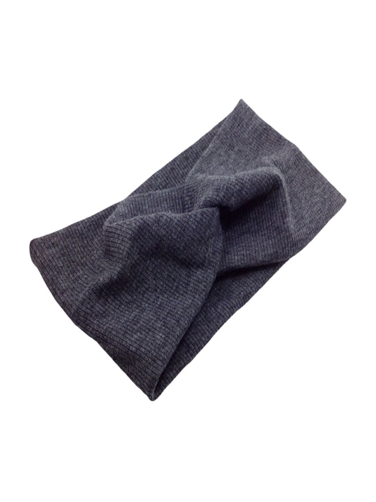 Bandeau femme large en coton extensible, accessoire de coiffure confortable pour sport, yoga, quotidien et maquillage, modèle Fresha - Bandeau pour cheveux - Gris foncé