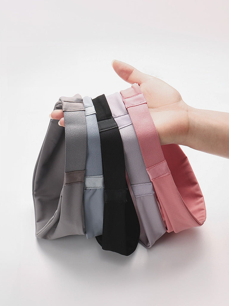 Bandeau sport anti - transpiration, bandeau fitness élastique, bandeau yoga respirant, serre - tête course à pied, bandeau cheveux unisexe, modèle Yelda - Bandeau pour cheveux - Bleu