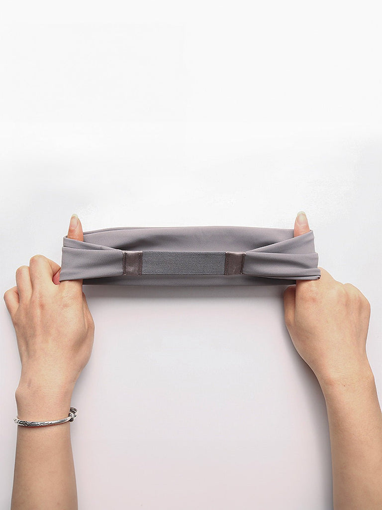 Bandeau sport anti - transpiration, bandeau fitness élastique, bandeau yoga respirant, serre - tête course à pied, bandeau cheveux unisexe, modèle Yelda - Bandeau pour cheveux - Bleu