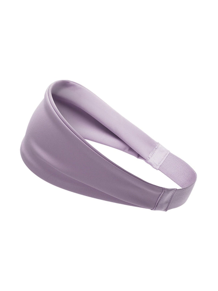 Bandeau sport anti - transpiration, bandeau fitness élastique, bandeau yoga respirant, serre - tête course à pied, bandeau cheveux unisexe, modèle Yelda - Bandeau pour cheveux - Violet
