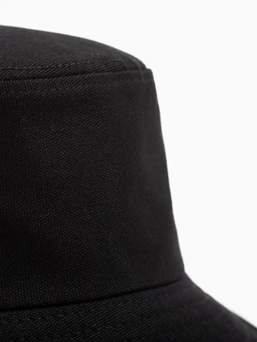 Bob en coton unisexe, broderie Reclusive, protection solaire, pliable, modèle Atom - Casquette - Noir