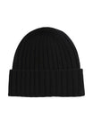 Bonnet chaud hiver, maille côtelée épaisse, bonnet noir ou gris, bonnet extensible automne hiver, bonnet tricoté classique, modèle Valo - Bonnets - Noir