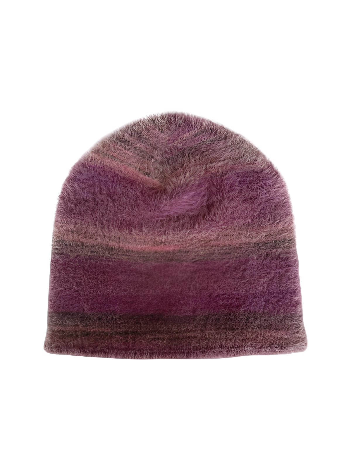 Berretto invernale in nylon soffice, berretto morbido da donna, berretto a maglia sfumata, berretto caldo senza cuciture, berretto stile vintage, modello Zaza