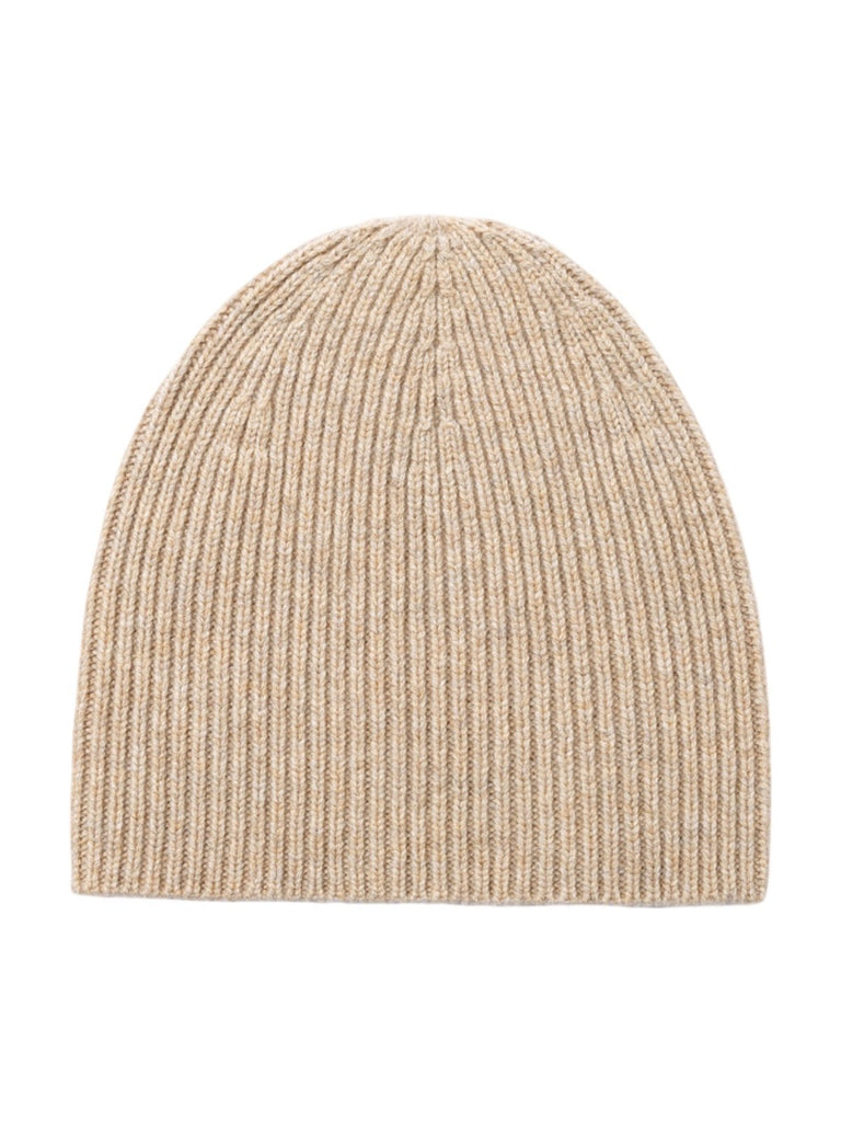 Bonnet en laine chaude pour homme, maille côtelée extensible, style minimaliste et confortable pour l'hiver, modèle Lokey - Bonnets - Beige
