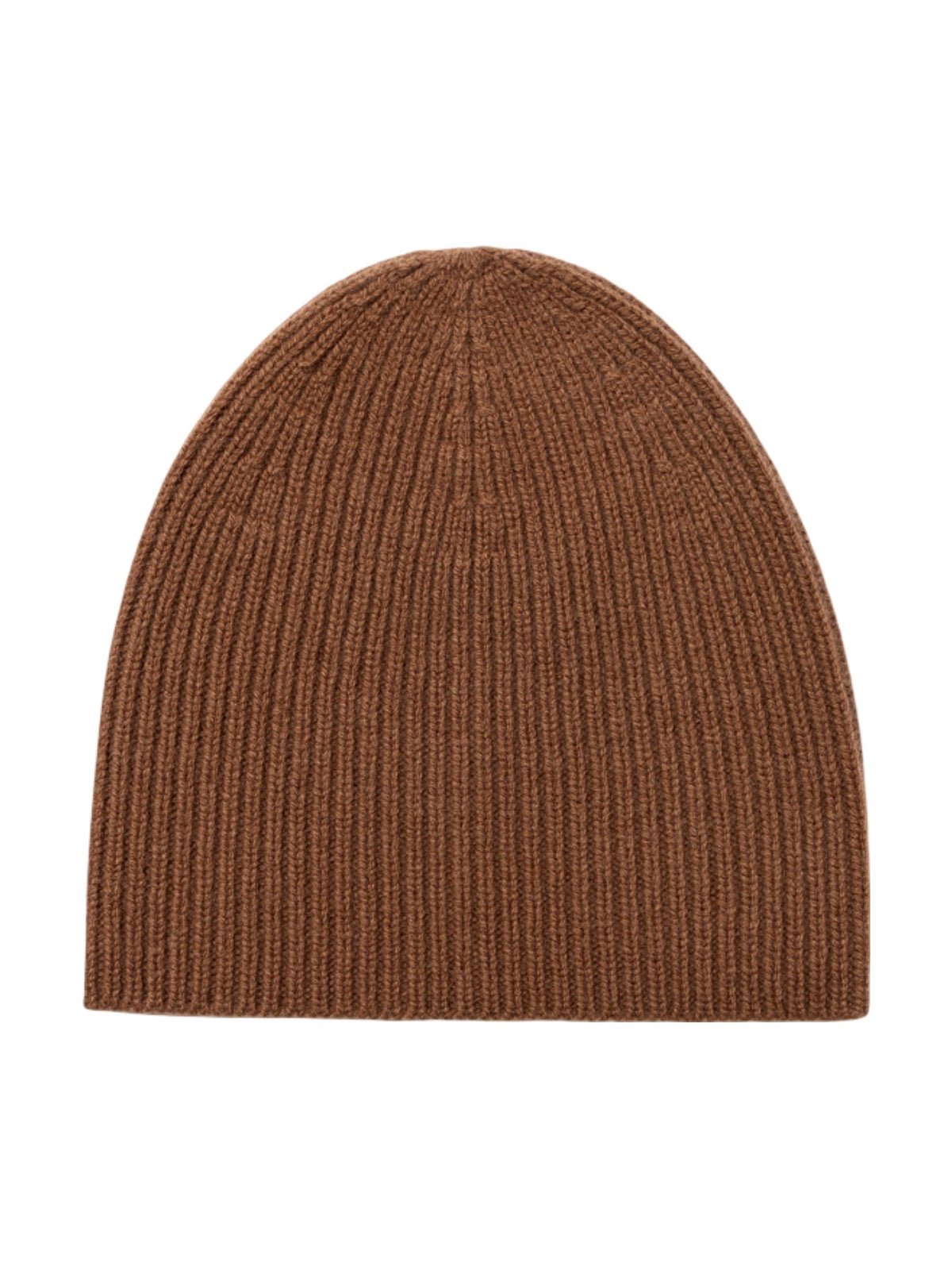 Bonnet en laine chaude pour homme, maille côtelée extensible, style minimaliste et confortable pour l'hiver, modèle Lokey - Bonnets - Marron