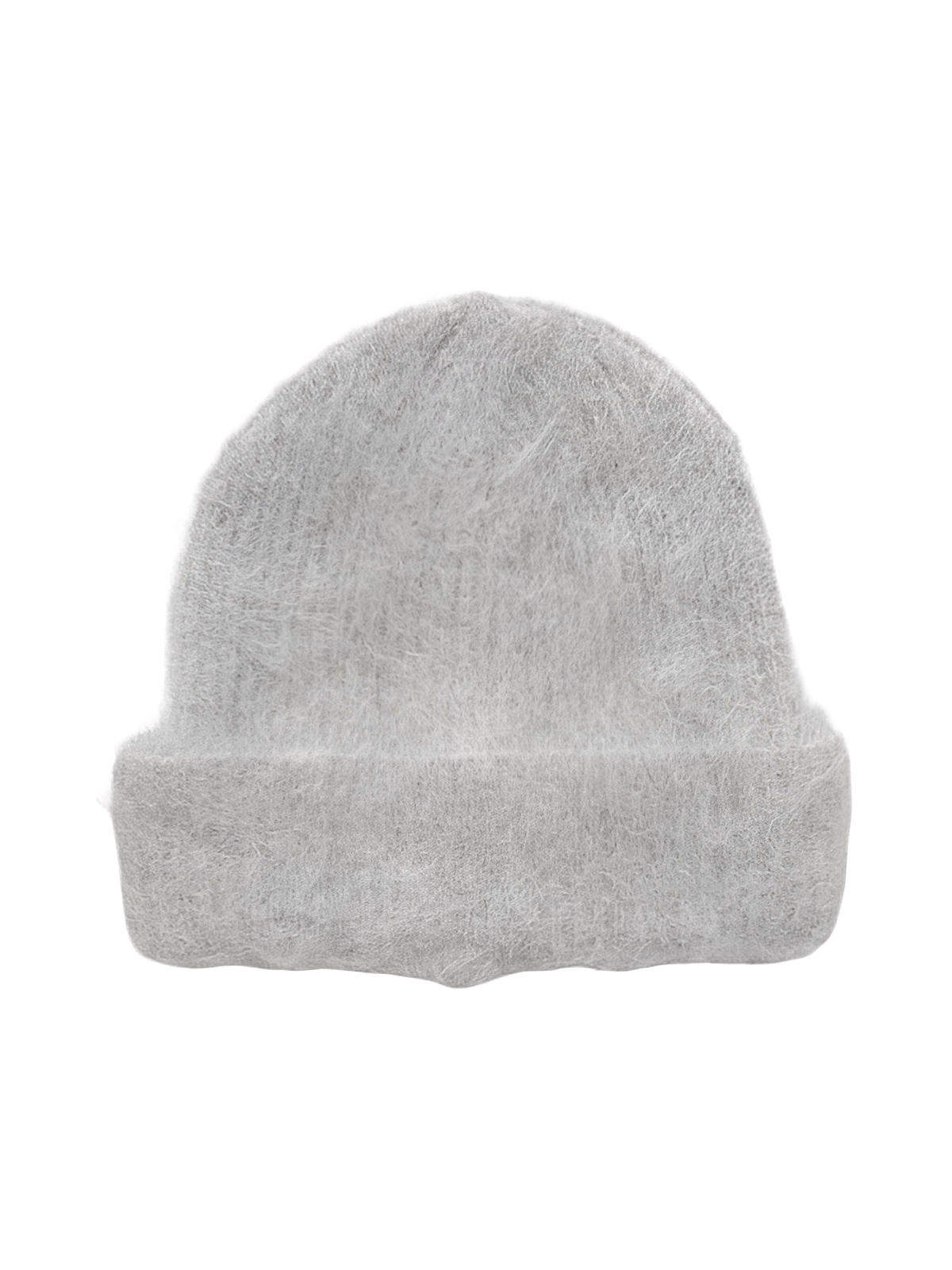 Berretto in lana mohair di alpaca soffice, al tatto morbido e caldo, look essenziale e moderno, colore unico o a contrasto, perfetto per l’inverno, modello Skia