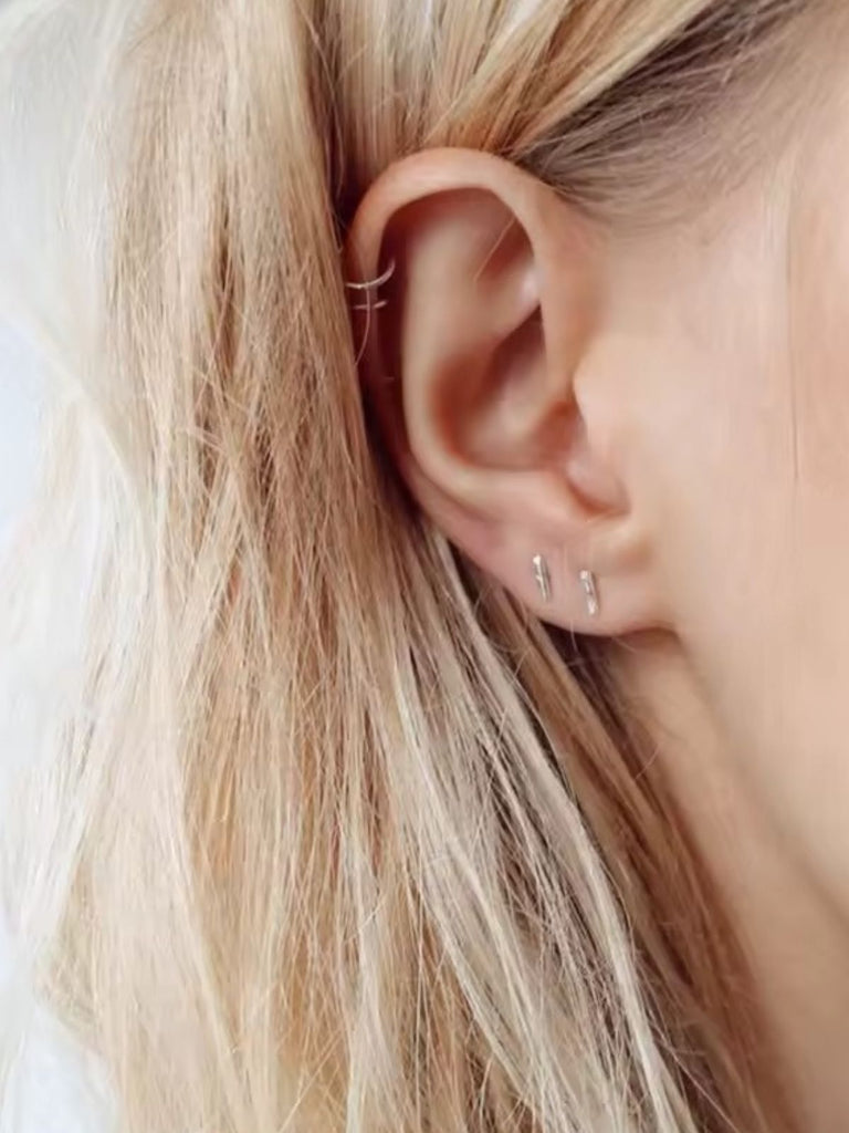 Boucles d’oreilles clip acier inoxydable, géométriques modernes, sans perçage, plaqué or, style européen américain, modèle Nelly - Boucles d'oreilles - Argent 30 mm