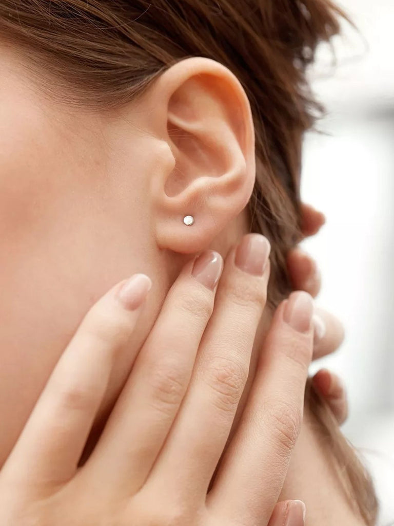 Boucles d’oreilles rondes acier inoxydable, petites créoles lisses, géométrie simple, finition brillante, modèle Euphroisie - Boucles d'oreilles - Or 12 mm