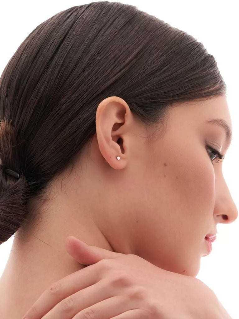 Boucles d’oreilles rondes acier inoxydable, petites créoles lisses, géométrie simple, finition brillante, modèle Euphroisie - Boucles d'oreilles - Or 12 mm