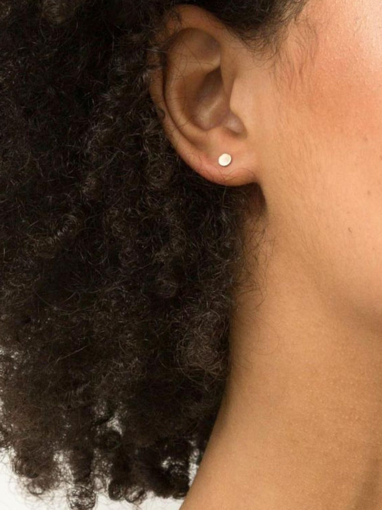 Boucles d’oreilles rondes acier inoxydable, petites créoles lisses, géométrie simple, finition brillante, modèle Euphroisie - Boucles d'oreilles - Or 12 mm