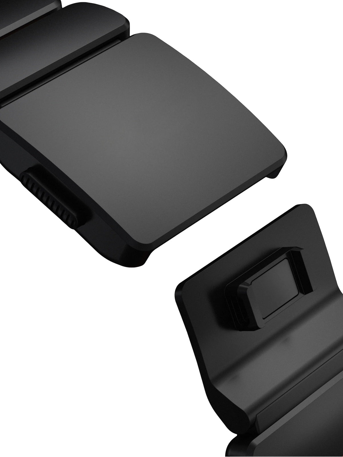 Bracelet Apple Watch Ultra Premium, en Titane Grade 4, fermeture magnétique N52, intérieur FKM, design sportif premium, look prestigieux, modèle Salvador - Bracelet Apple Watch - Noir et orange 44 à 49 mm