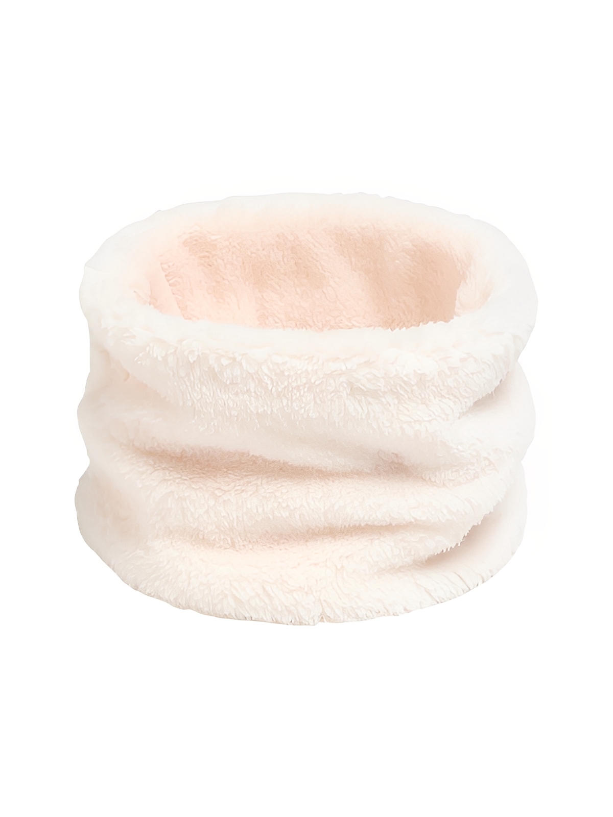 Cache - cou doux femme, homme, hiver, chaud, polaire, corail, tour de cou, col chaud, accessoire hiver, couleur unie, modèle Damida - Cache - cou - Blanc