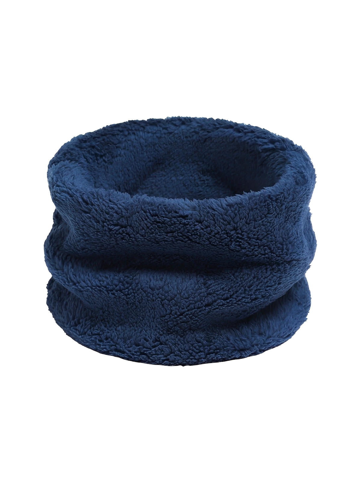 Cache - cou doux femme, homme, hiver, chaud, polaire, corail, tour de cou, col chaud, accessoire hiver, couleur unie, modèle Damida - Cache - cou - Bleu marine