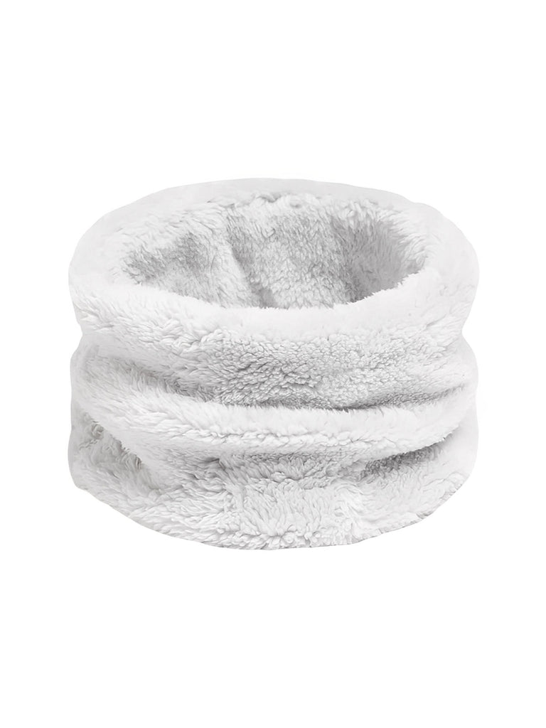 Cache - cou doux femme, homme, hiver, chaud, polaire, corail, tour de cou, col chaud, accessoire hiver, couleur unie, modèle Damida - Cache - cou - Gris clair