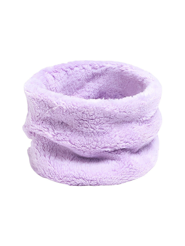Cache - cou doux femme, homme, hiver, chaud, polaire, corail, tour de cou, col chaud, accessoire hiver, couleur unie, modèle Damida - Cache - cou - Violet
