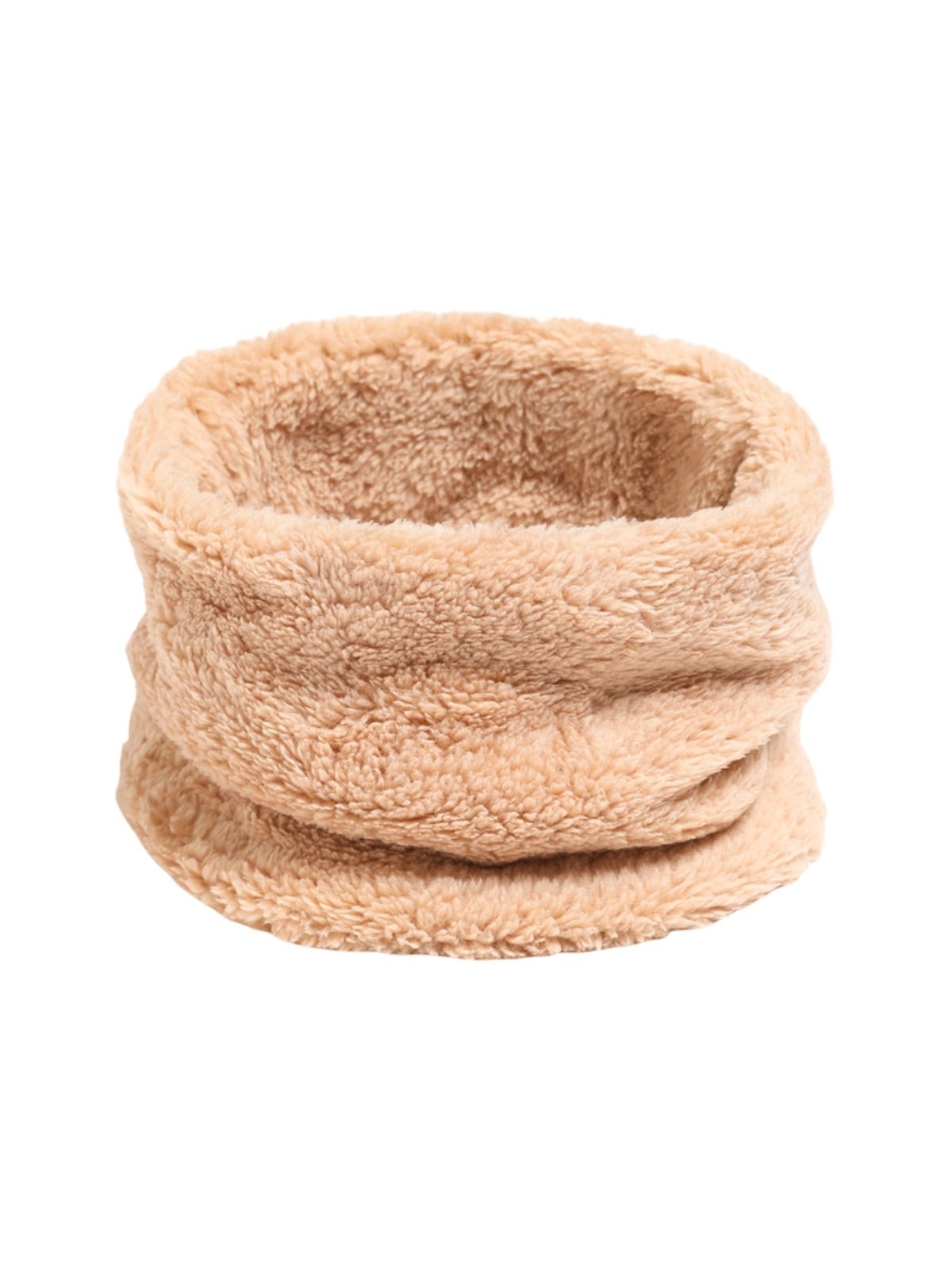 Cache - cou doux femme, homme, hiver, chaud, polaire, corail, tour de cou, col chaud, accessoire hiver, couleur unie, modèle Damida - Cache - cou - Beige
