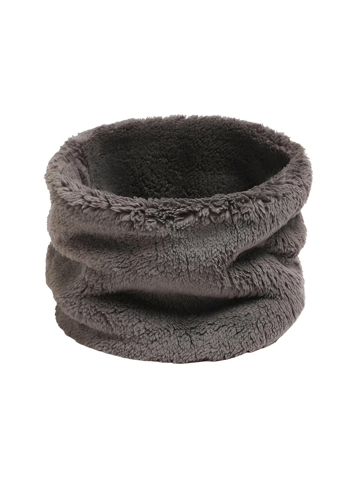 Cache - cou doux femme, homme, hiver, chaud, polaire, corail, tour de cou, col chaud, accessoire hiver, couleur unie, modèle Damida - Cache - cou - Gris