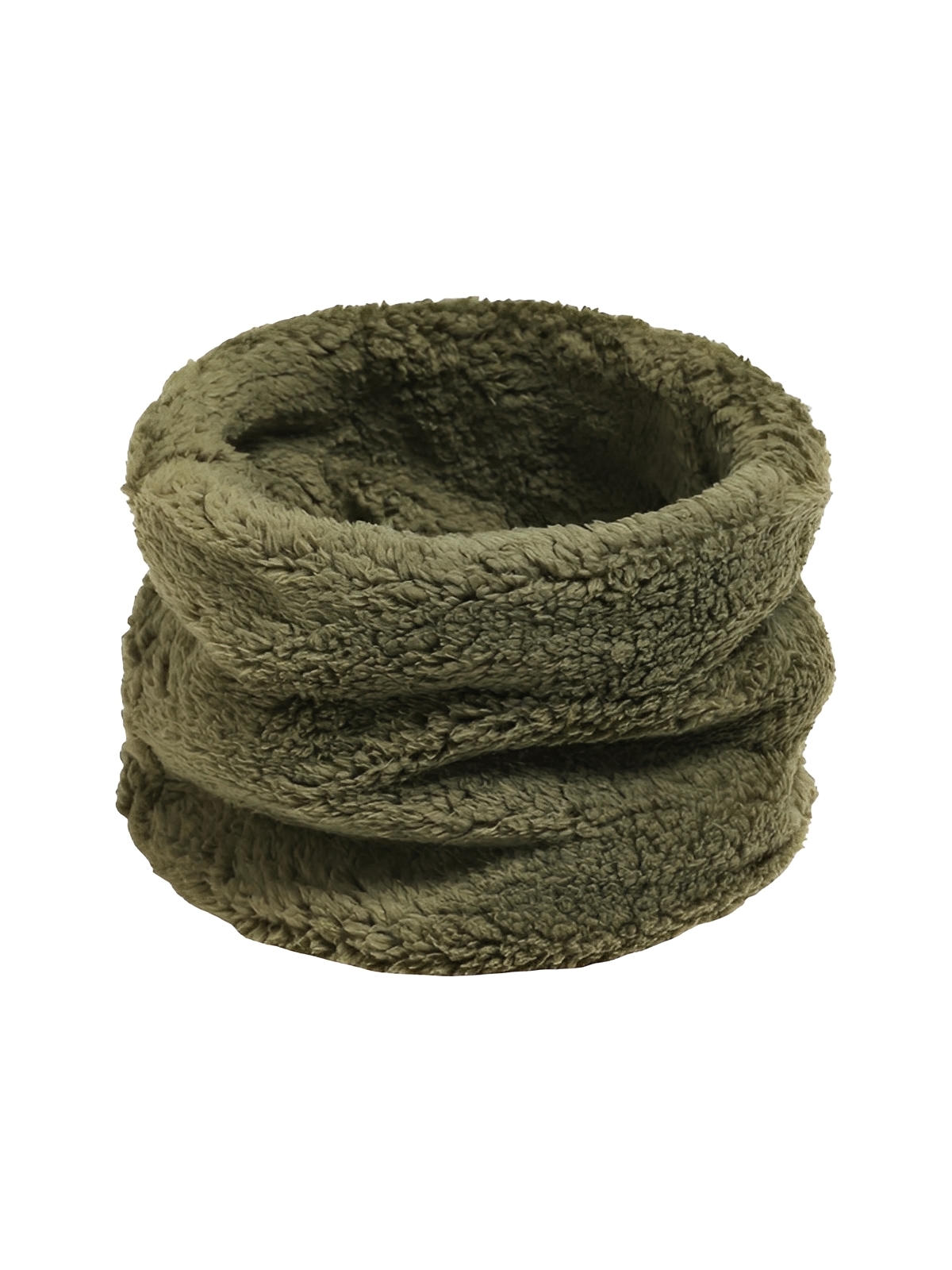 Cache - cou doux femme, homme, hiver, chaud, polaire, corail, tour de cou, col chaud, accessoire hiver, couleur unie, modèle Damida - Cache - cou - Vert