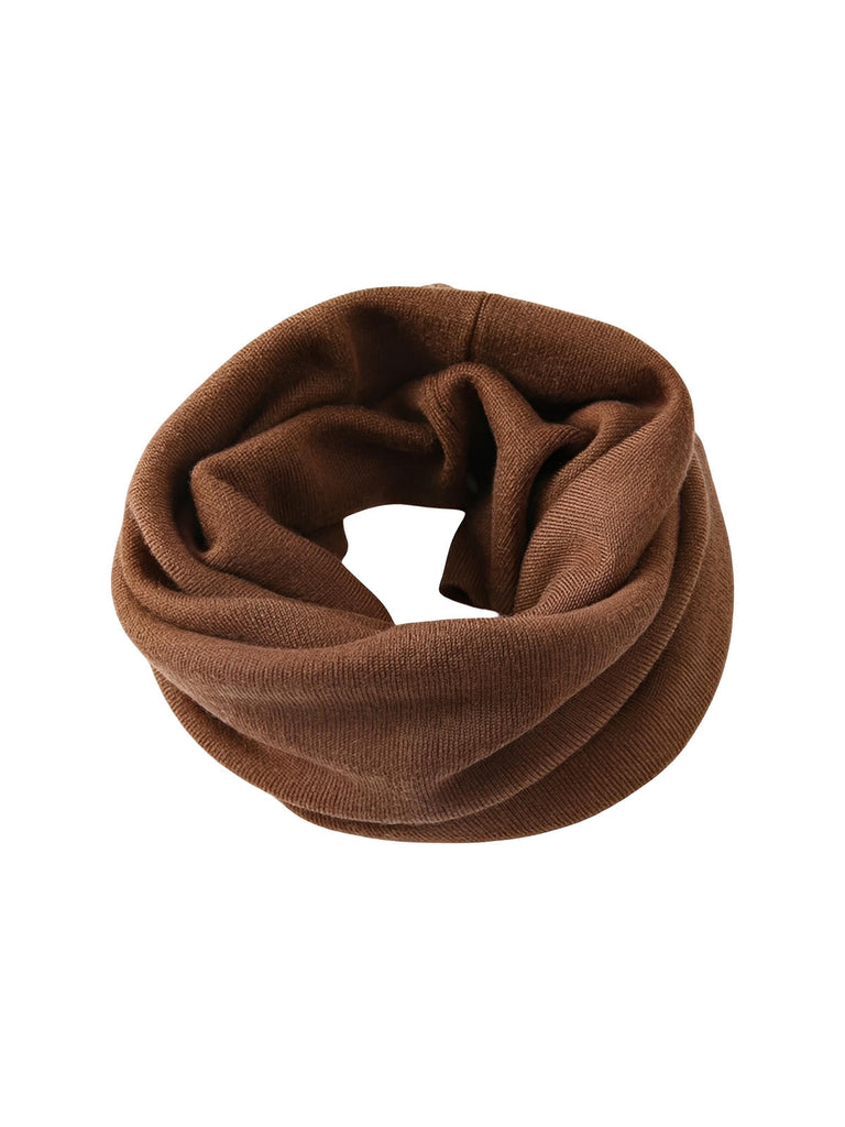 Merinowoll-Schlauchschal, beheizbarer Unisex-Kragen, weicher Schlauchschal, warmer Strick, Winter, Komfort, Nackenschutz, schlichter Stil, Modell Junon