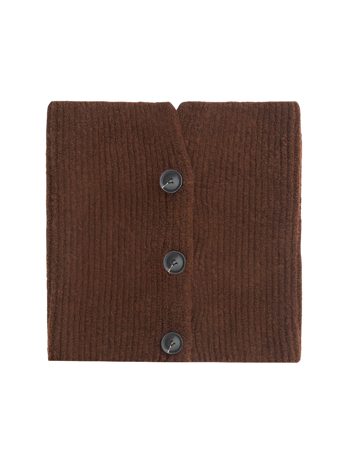 Damen Wollschal, gestrickter Schlauchschal, Stehkragen mit Knöpfen, warmes Winteraccessoire, sanfte Farbe, Modell Angela