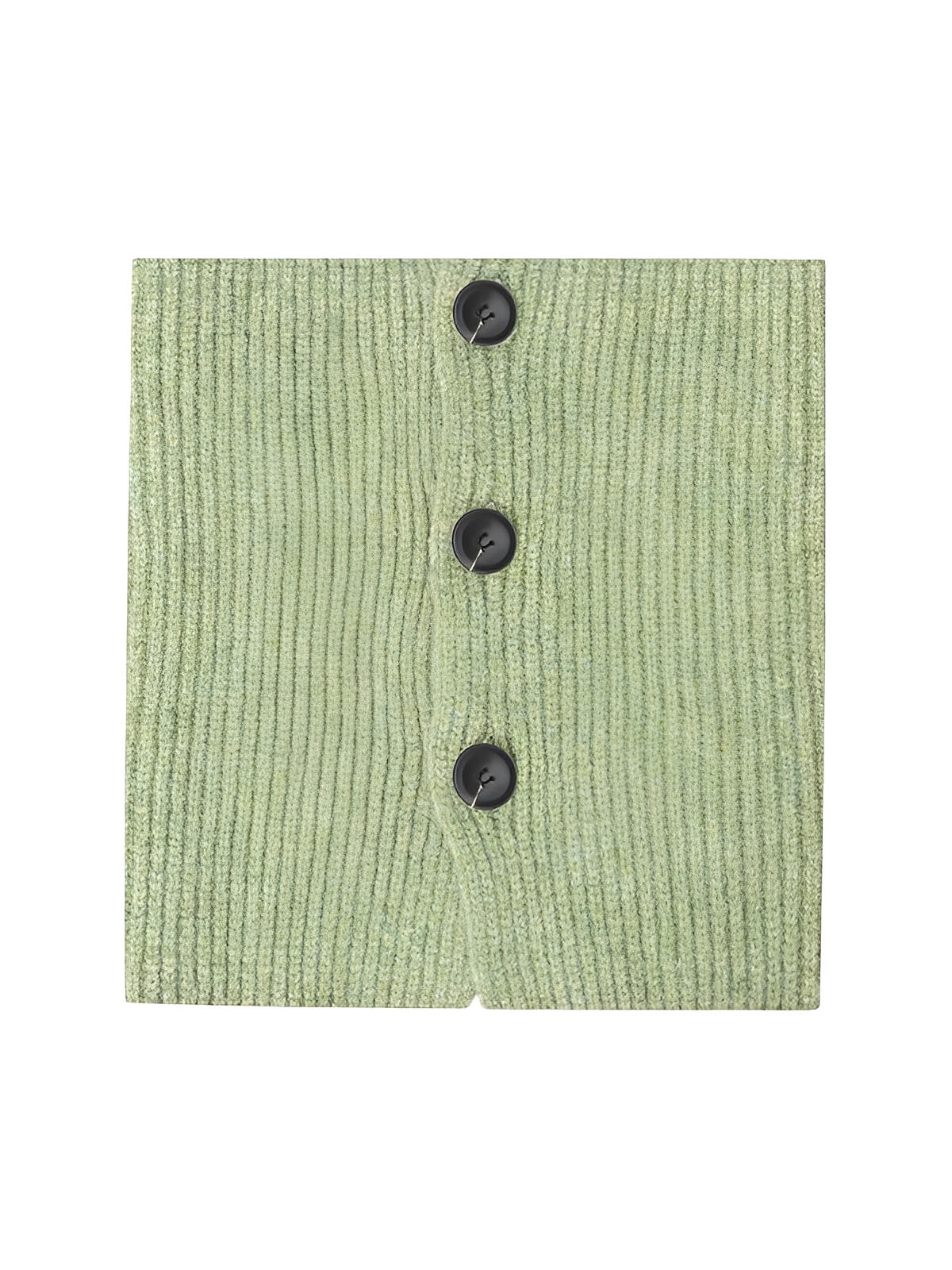 Damen Wollschal, gestrickter Schlauchschal, Stehkragen mit Knöpfen, warmes Winteraccessoire, sanfte Farbe, Modell Angela