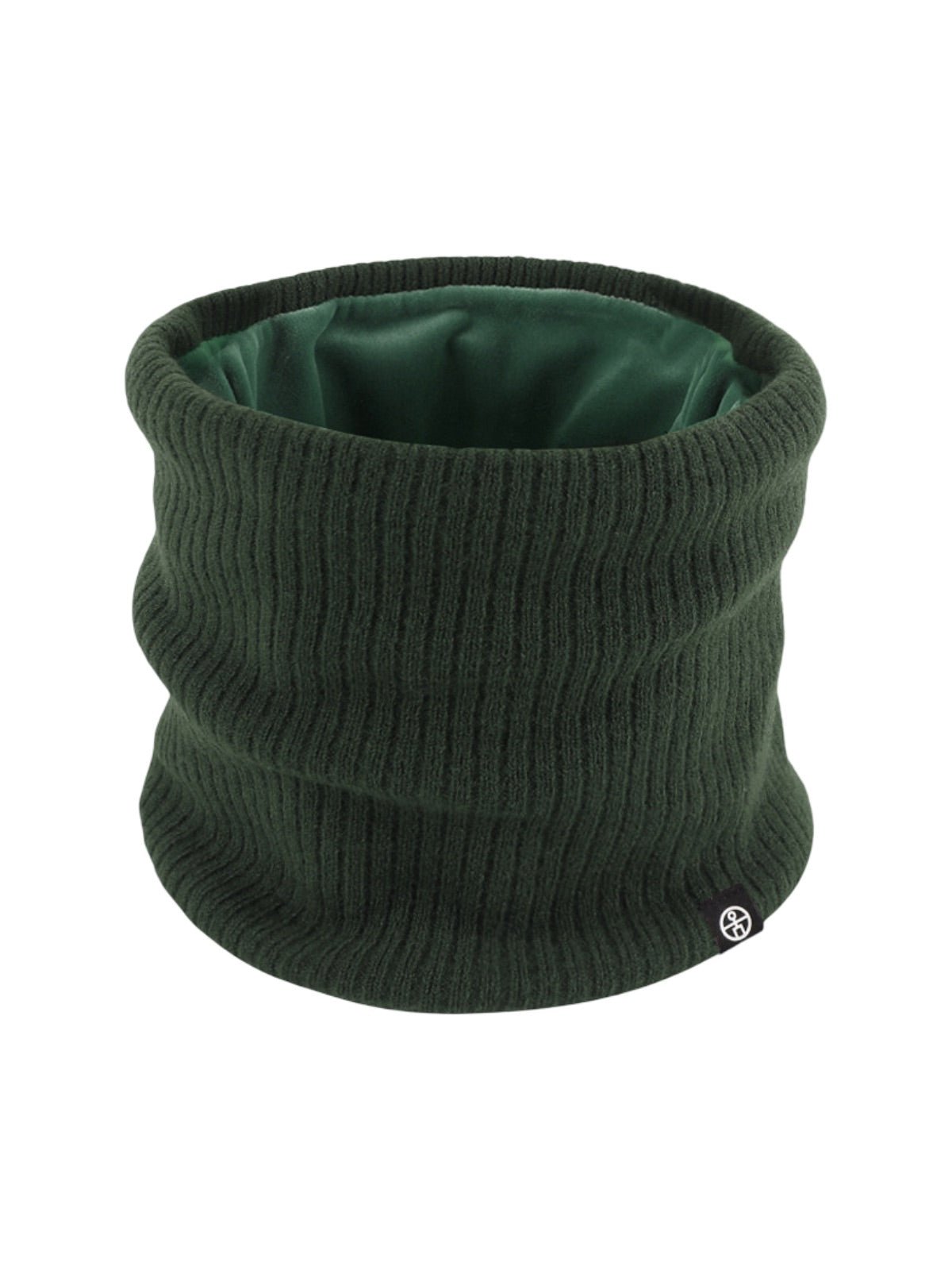 Cache - cou tricoté, col tube chaud, tour de cou hiver, doux et extensible, unisexe, protection froid, couleur unie, confort quotidien, modèle Danire - Cache - cou - Vert