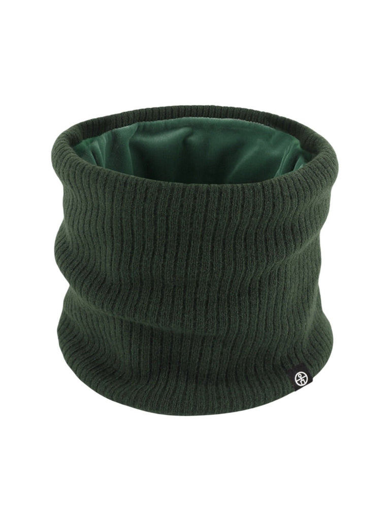 Cache - cou tricoté, col tube chaud, tour de cou hiver, doux et extensible, unisexe, protection froid, couleur unie, confort quotidien, modèle Danire - Cache - cou - Vert