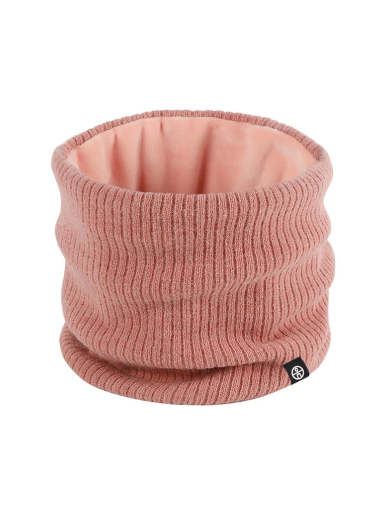 Cache - cou tricoté, col tube chaud, tour de cou hiver, doux et extensible, unisexe, protection froid, couleur unie, confort quotidien, modèle Danire - Cache - cou - Rose