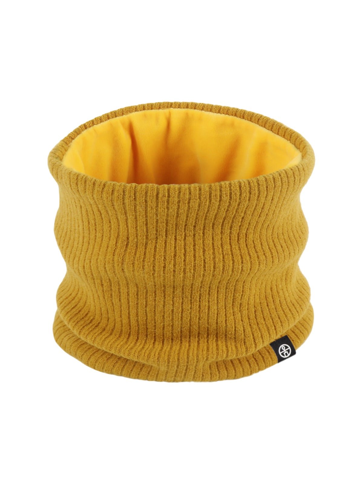 Cache - cou tricoté, col tube chaud, tour de cou hiver, doux et extensible, unisexe, protection froid, couleur unie, confort quotidien, modèle Danire - Cache - cou - Jaune