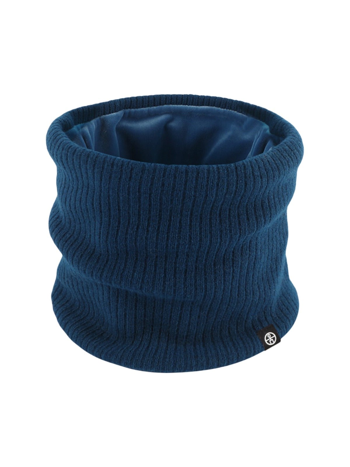 Cache - cou tricoté, col tube chaud, tour de cou hiver, doux et extensible, unisexe, protection froid, couleur unie, confort quotidien, modèle Danire - Cache - cou - Bleu