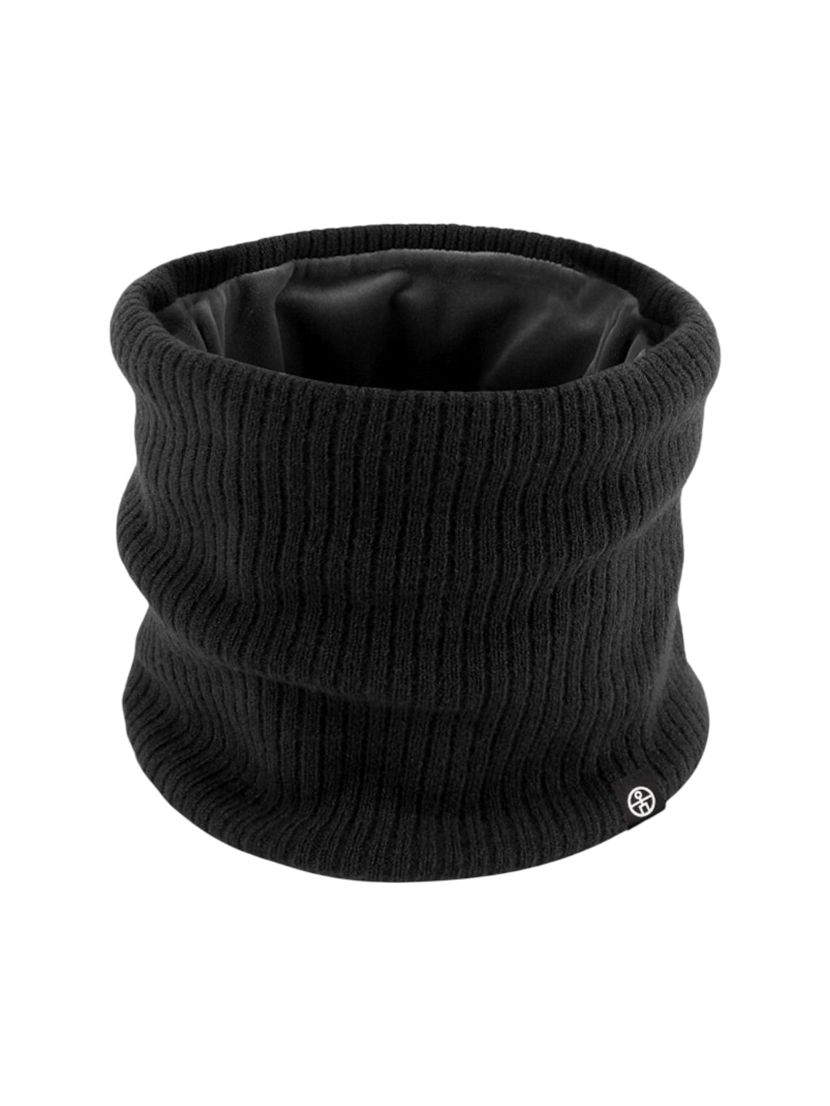 Cache - cou tricoté, col tube chaud, tour de cou hiver, doux et extensible, unisexe, protection froid, couleur unie, confort quotidien, modèle Danire - Cache - cou - Noir