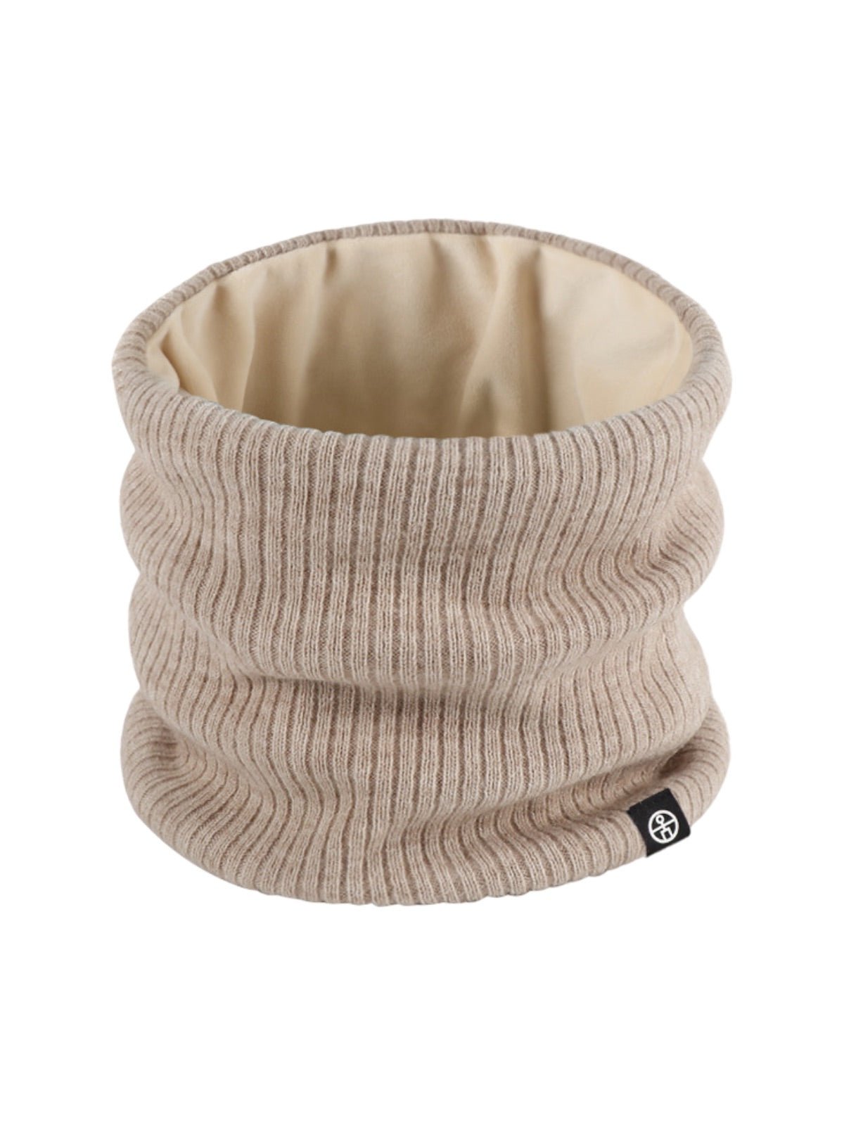 Cache - cou tricoté, col tube chaud, tour de cou hiver, doux et extensible, unisexe, protection froid, couleur unie, confort quotidien, modèle Danire - Cache - cou - Beige