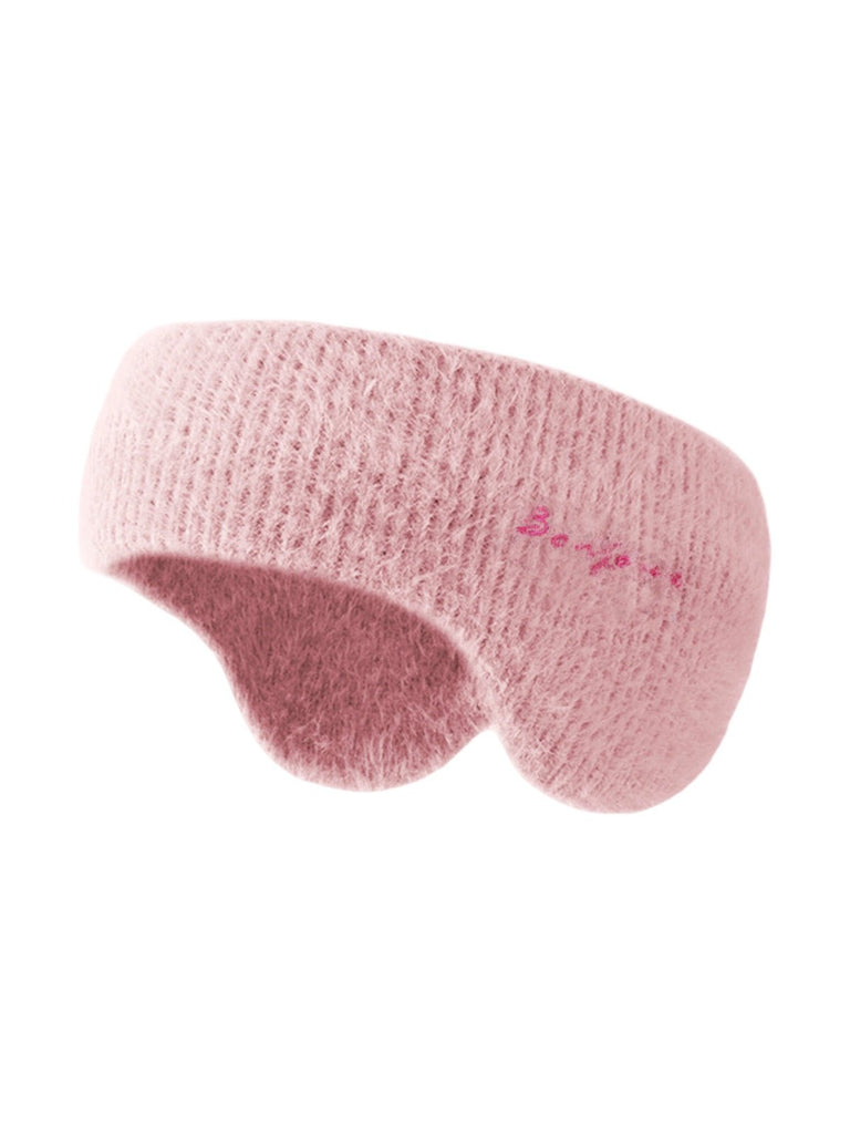 Cache - oreilles chaud hiver, bandeau doux femme, fausse fourrure vison, maintien oreilles, accessoire ski, extérieur, confortable, léger, modèle Vénissa - Cache - oreilles - Rose