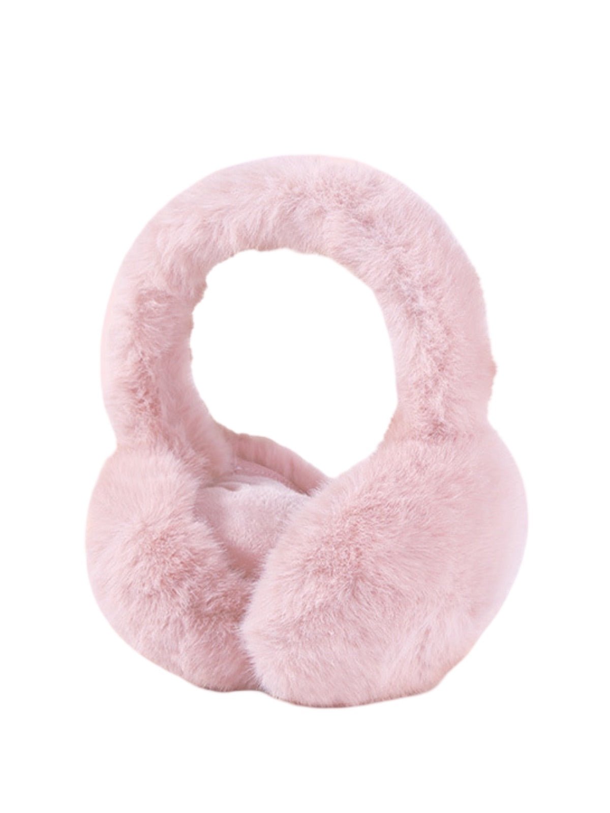 Cache - oreilles doux en fausse fourrure, accessoire chaud pour l’hiver, cache - oreilles pliable et léger, protection contre le froid et le vent, confort moelleux, modèle Jound - Cache - oreilles - Rose
