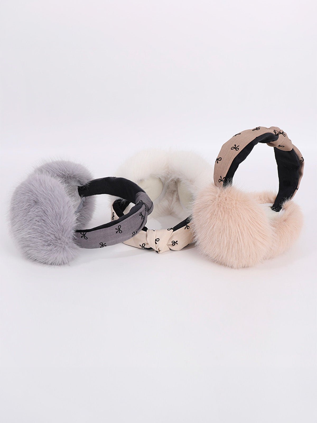 Cache - oreilles doux hiver femme, cache - oreilles chaud pliable, serre - tête en fausse fourrure, cache - oreilles moelleux, protection anti - froid élégante, modèle Josiane - Cache - oreilles - Beige