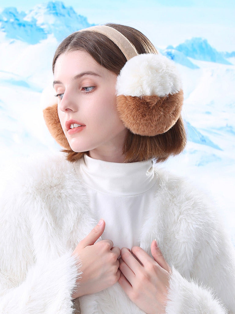 Cache - oreilles doux, imitation fourrure, pliable, chaud, mixte, confort hivernal, protection contre le vent, extérieur, mode hiver, modèle Finaria - Cache - oreilles - Marron