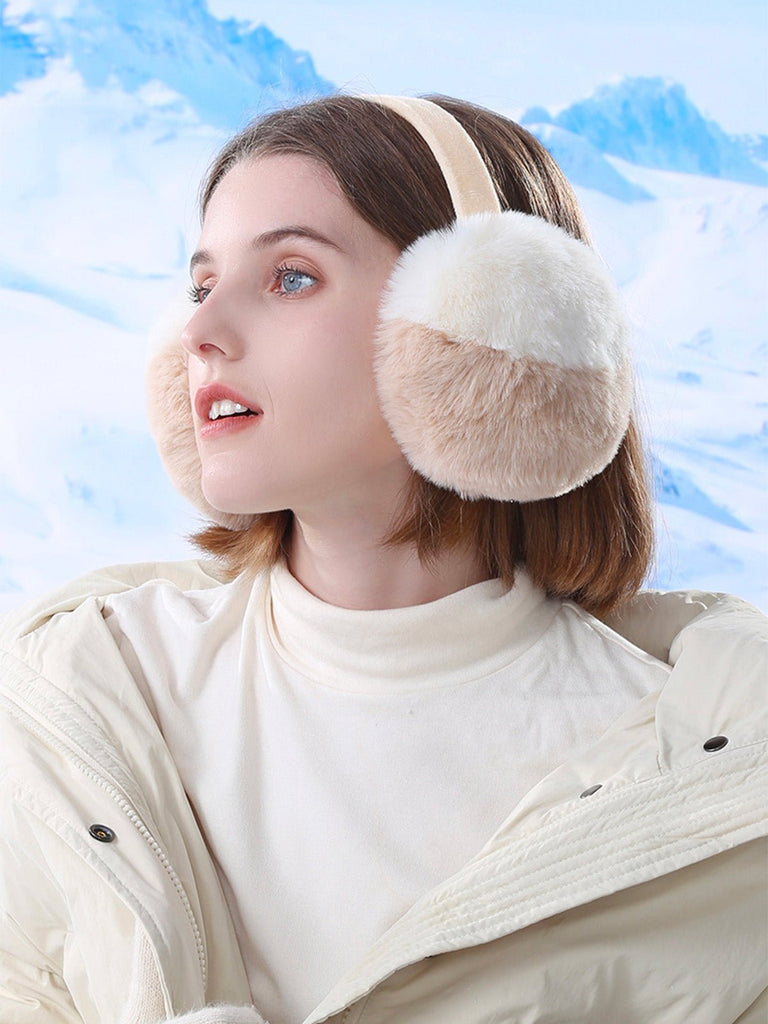 Cache - oreilles doux, imitation fourrure, pliable, chaud, mixte, confort hivernal, protection contre le vent, extérieur, mode hiver, modèle Finaria - Cache - oreilles - Beige