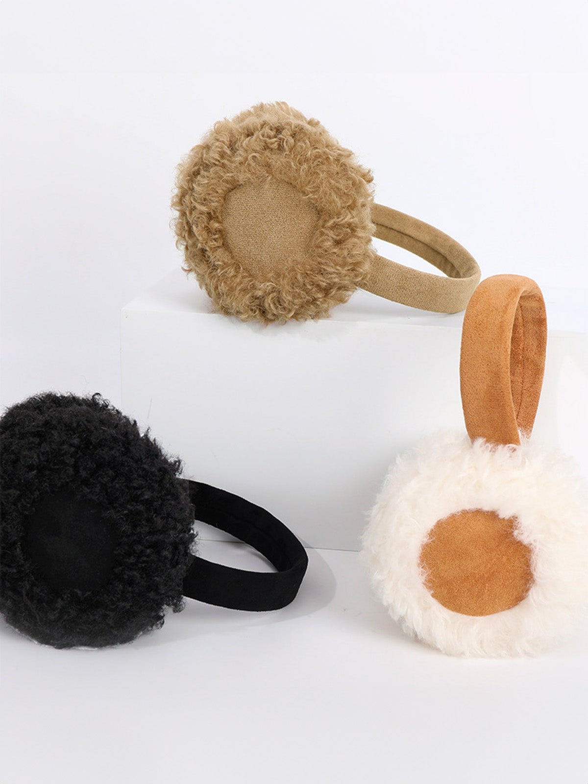 Cache - oreilles hiver chaud, protection oreilles, pliable, doux, confortable, isolant du froid, femme, modèle Xida - Cache - oreilles - Beige