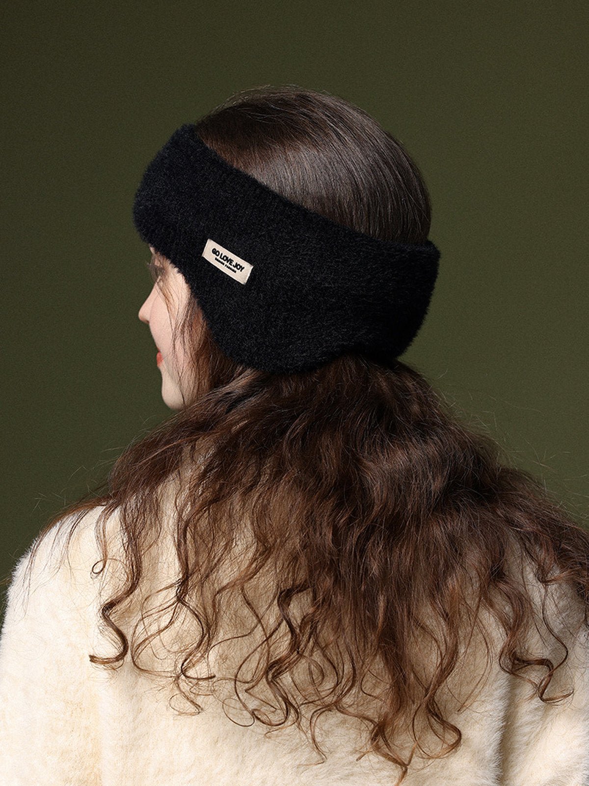 Cache - oreilles hiver doux, bandeau chaud, protection anti - froid, confort moelleux, accessoire de sport, style décontracté, modèle Sadire - Cache - oreilles - Noir