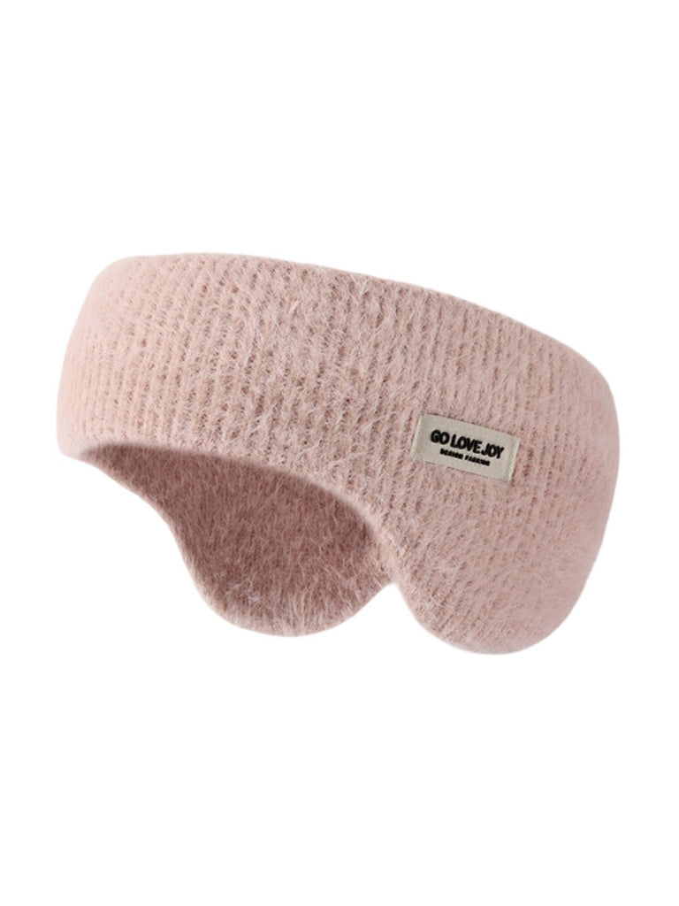 Cache - oreilles hiver doux, bandeau chaud, protection anti - froid, confort moelleux, accessoire de sport, style décontracté, modèle Sadire - Cache - oreilles - Rose