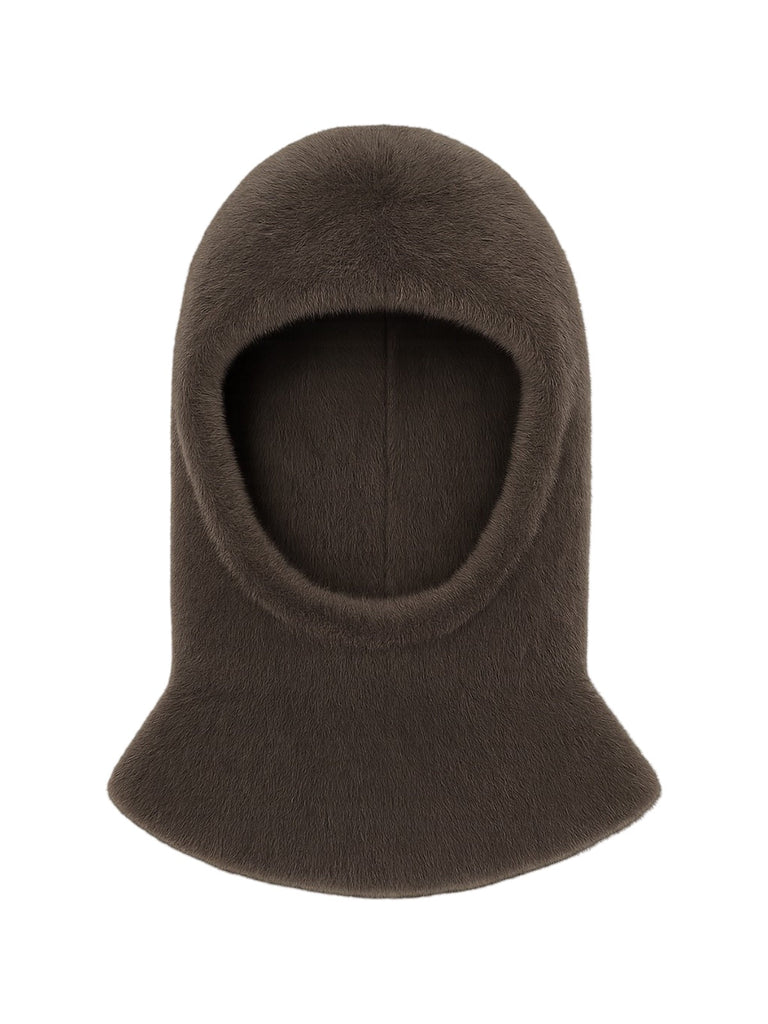 Cagoule douce fausse fourrure, bonnet balaclava chaud hiver, cagoule unisexe, cagoule polaire colorée, cagoule tricotée douce, cagoule confort cocon, modèle Parkie - Écharpe - Gris