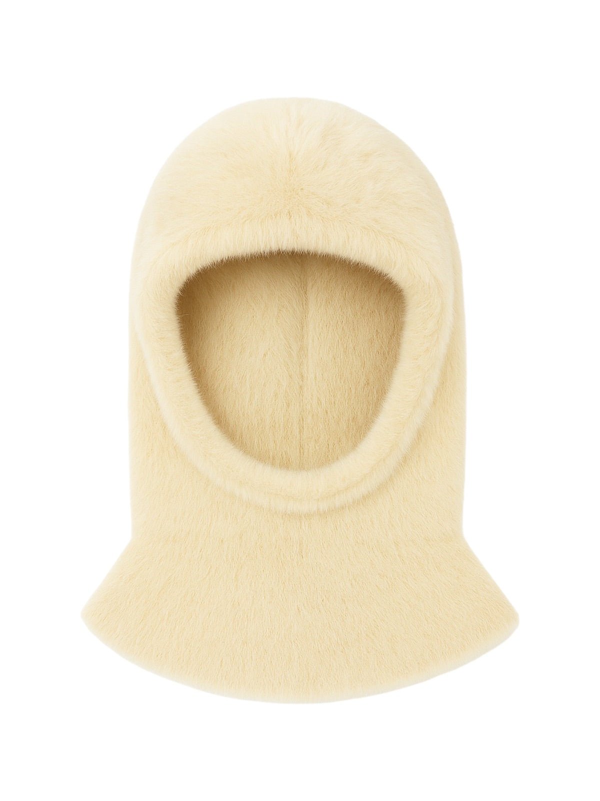 Cagoule douce fausse fourrure, bonnet balaclava chaud hiver, cagoule unisexe, cagoule polaire colorée, cagoule tricotée douce, cagoule confort cocon, modèle Parkie - Écharpe - Blanc écru